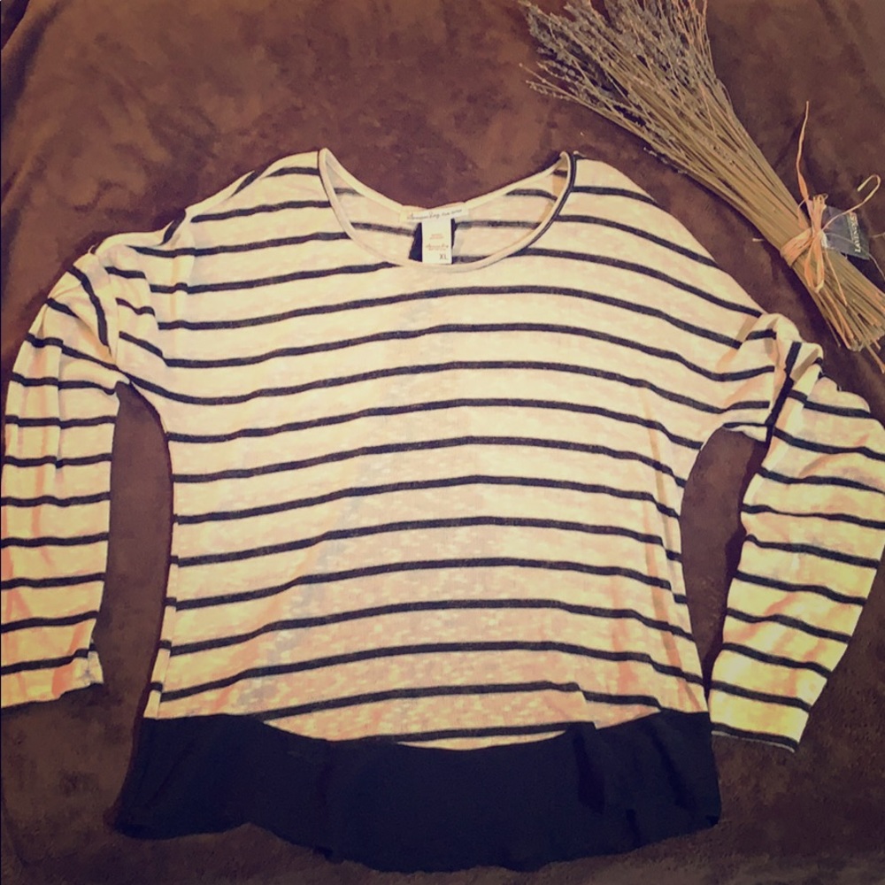 Black and Cream Ladies Blouse